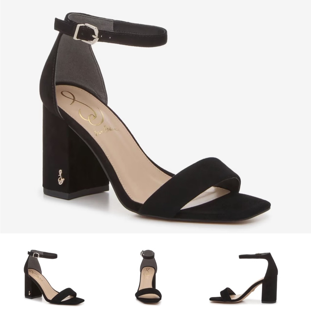 Worn once: Sam Edelman black block heel